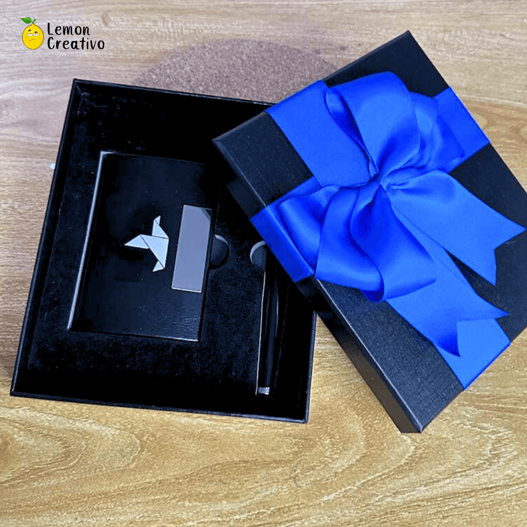 Box Gift | Porta Tarjetas y Lapicero - Lemon Creativo