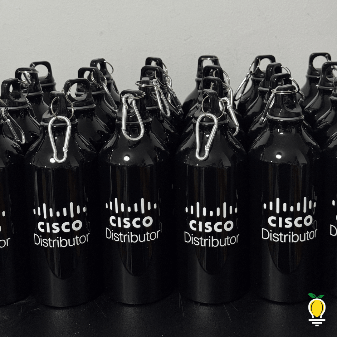 Botella con Llavero Unicolor Personalizada - Lemon Creativo