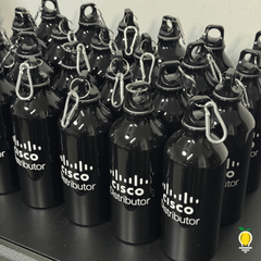 Botella con Llavero Unicolor Personalizada - Lemon Creativo