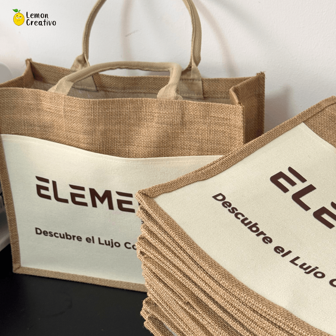 Bolso de Yute y Canvas Personalizado - Lemon Creativo