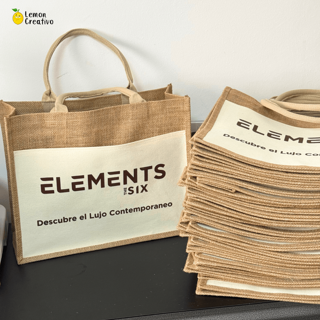 Bolso de Yute y Canvas Personalizado - Lemon Creativo