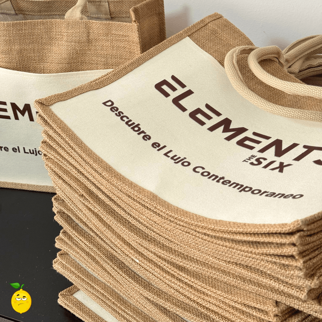Bolso de Yute y Canvas Personalizado - Lemon Creativo