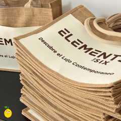 Bolso de Yute y Canvas Personalizado - Lemon Creativo