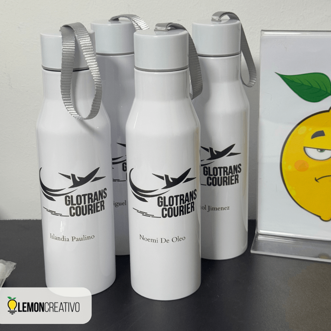 Botella Deportiva Sencilla Personalizada - Lemon Creativo