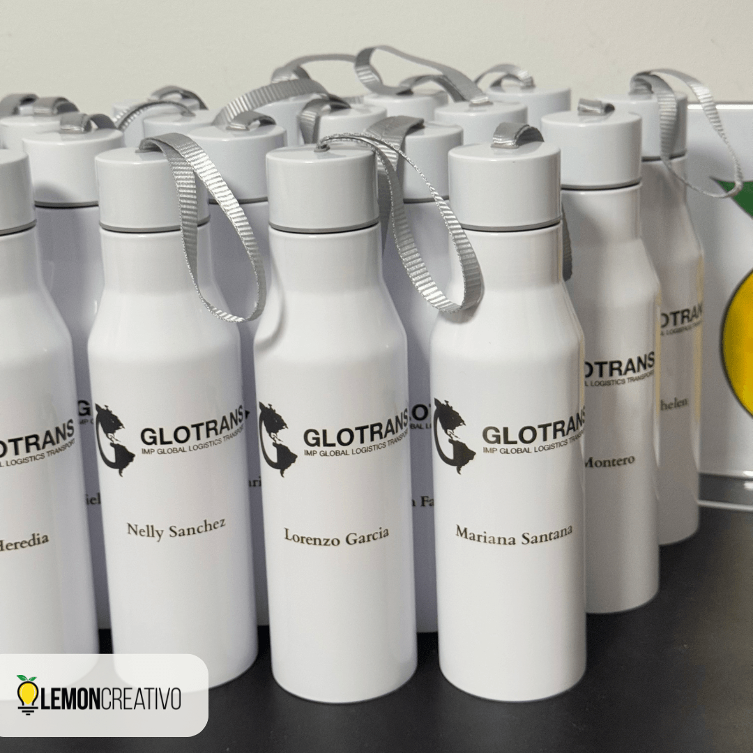 Botella Deportiva Sencilla Personalizada - Lemon Creativo
