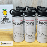 Botella con Tapa Portátil Personalizada - Lemon Creativo
