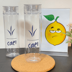 Botella de Acrílico Skinny con Logo - Lemon Creativo