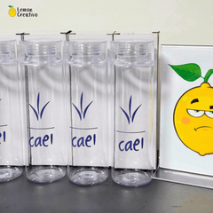 Botella de Acrílico Skinny con Logo - Lemon Creativo