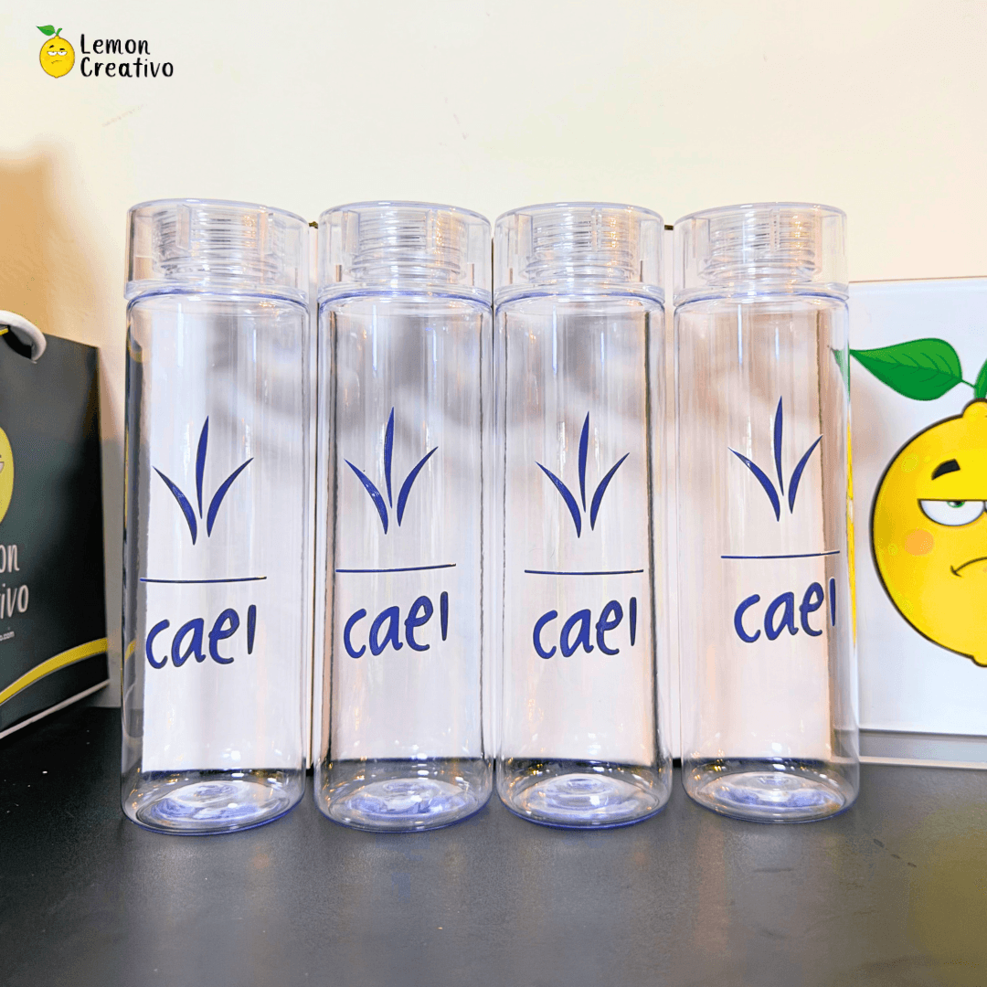 Botella de Acrílico Skinny con Logo - Lemon Creativo