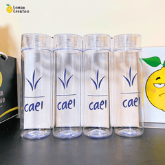 Botella de Acrílico Skinny con Logo - Lemon Creativo