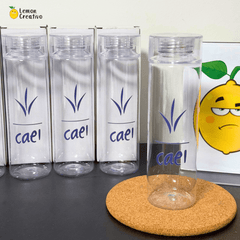 Botella de Acrílico Skinny con Logo - Lemon Creativo