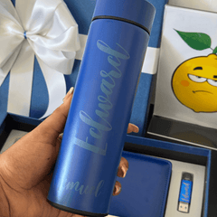 Box Gift Corporativo Personalizado: Agenda, Lapicero, Memoria USB y Botella Smart - Lemon Creativo
