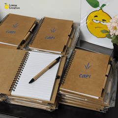 Libreta Ecológica Personalizada – Sostenibilidad y Estilo para Tu Marca - Lemon Creativo