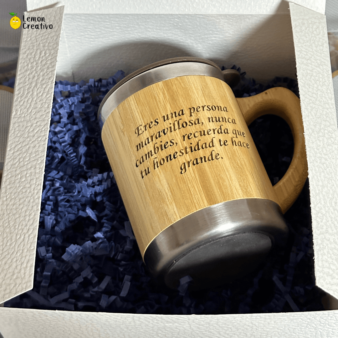 Box Gift | Taza Bambú - Lemon Creativo
