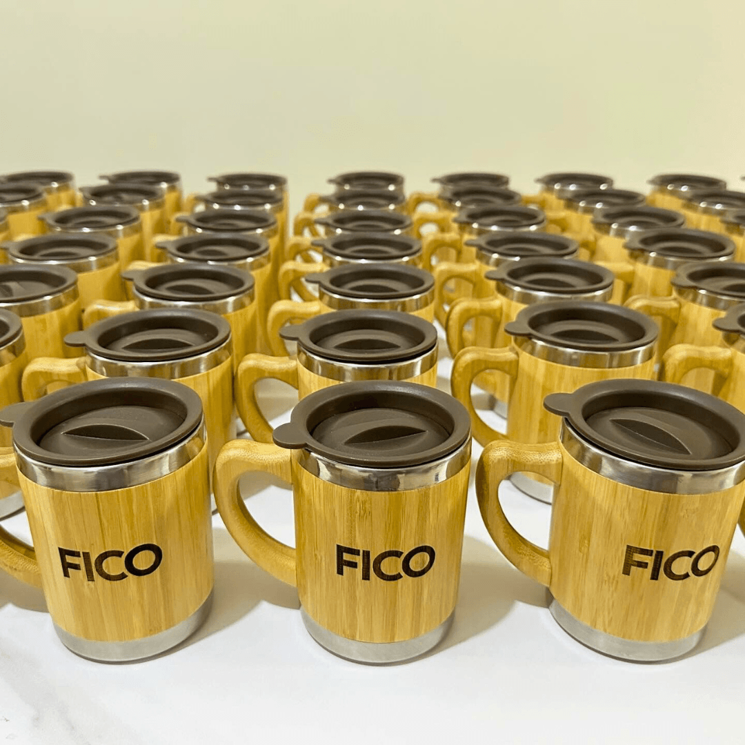 Set de Regalo Promocional: Taza Bambú - Lemon Creativo