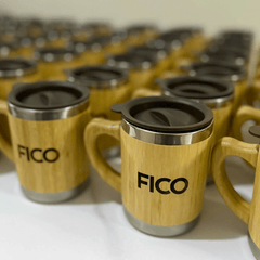 Set de Regalo Promocional: Taza Bambú - Lemon Creativo