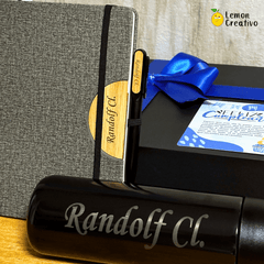 Box Gift | Libreta con holder, Lapicero y Termo - Lemon Creativo
