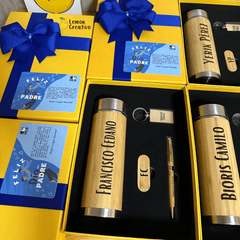 Box Gift | Termo Smart, Lapicero, Memoria USB y Llavero - Lemon Creativo
