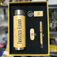 Box Gift | Termo Smart, Lapicero, Memoria USB y Llavero - Lemon Creativo