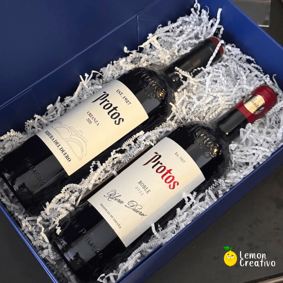 Set Exclusivo de Vinos Protos – Elegancia en Cada Copa - Lemon Creativo