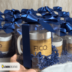 Set de Regalo con Taza de Cerámica y Bambú - Lemon Creativo