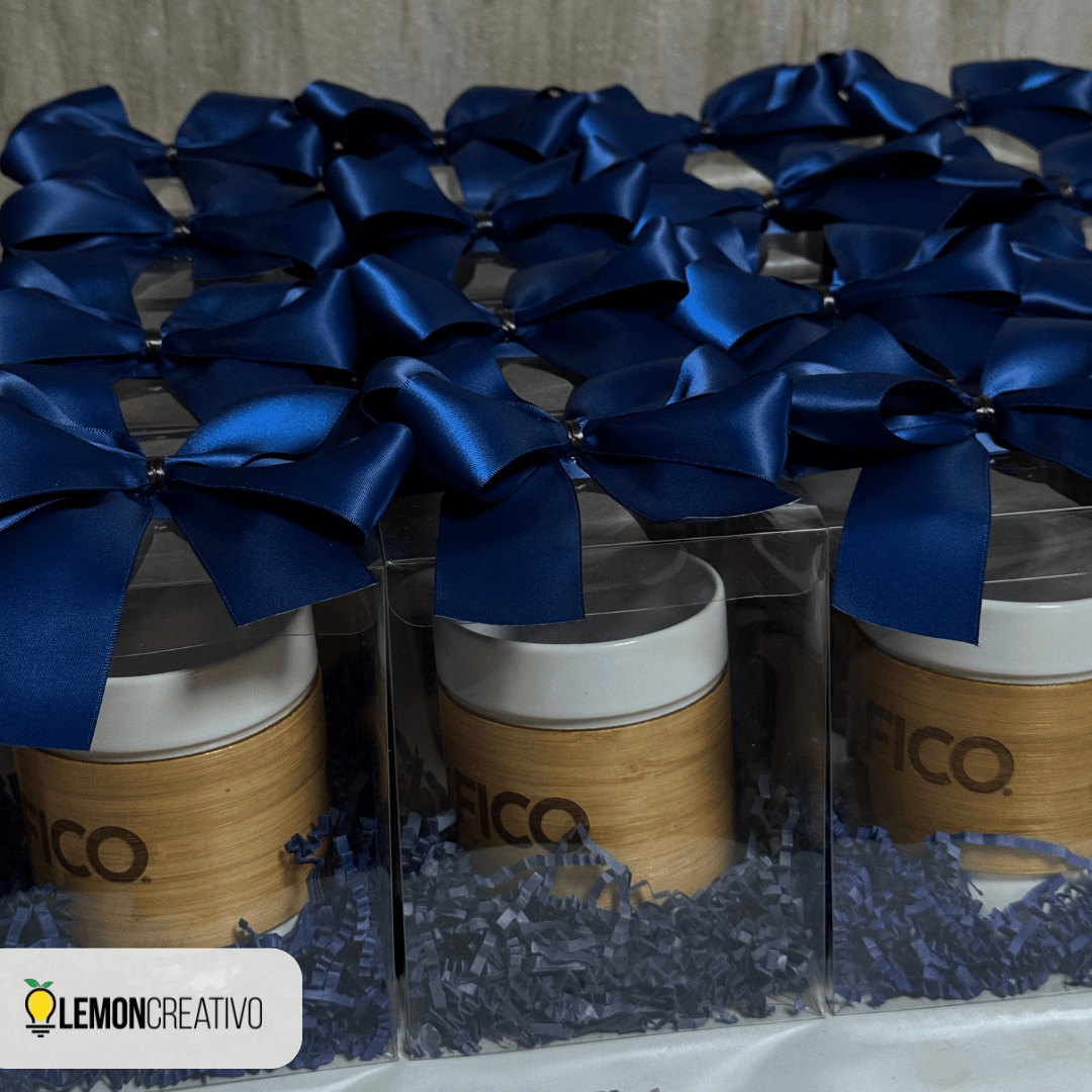 Set de Regalo con Taza de Cerámica y Bambú - Lemon Creativo