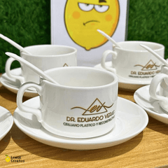 Taza, Plato y Cucharilla 5 Oz - Lemon Creativo