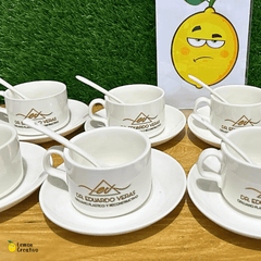 Taza, Plato y Cucharilla 5 Oz - Lemon Creativo