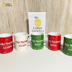 Taza Cerámica - 11 oz: Diseño de Navidad - Lemon Creativo
