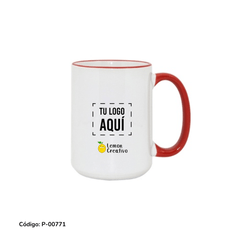 Taza Borde y Asa de Color - Lemon Creativo