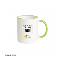 Taza Borde y Asa de Color - Lemon Creativo