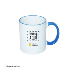 Taza Borde y Asa de Color - Lemon Creativo