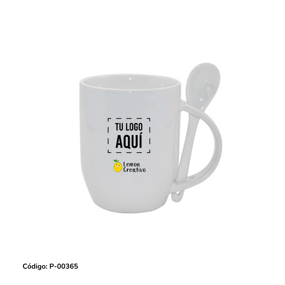 Taza con cuchara - Lemon Creativo