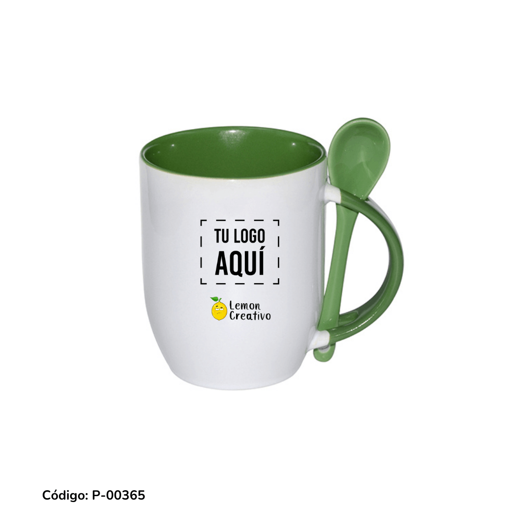 Taza con cuchara - Lemon Creativo