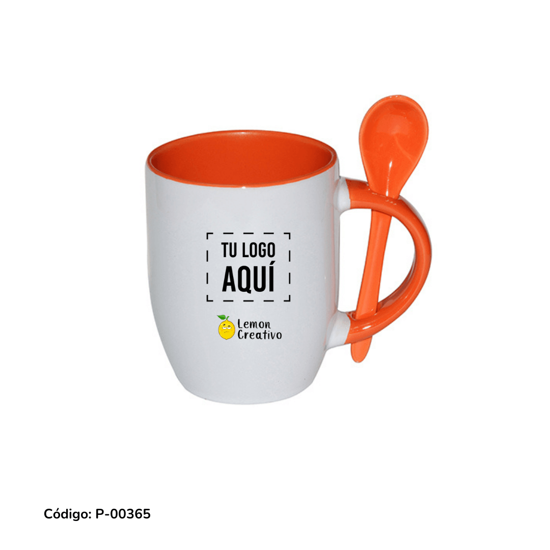Taza con cuchara - Lemon Creativo