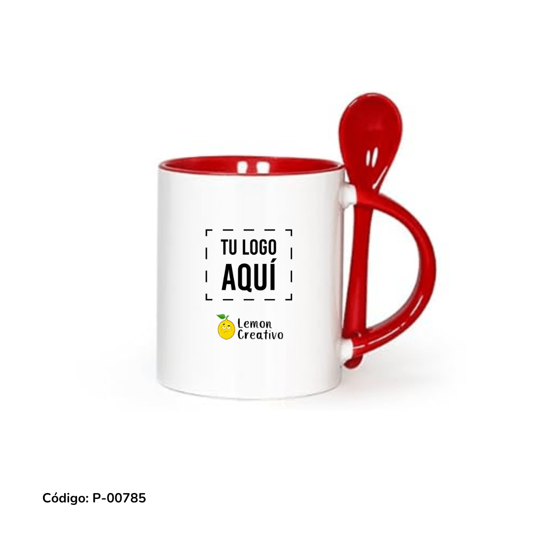 Tazas con Cuchara - Lemon Creativo