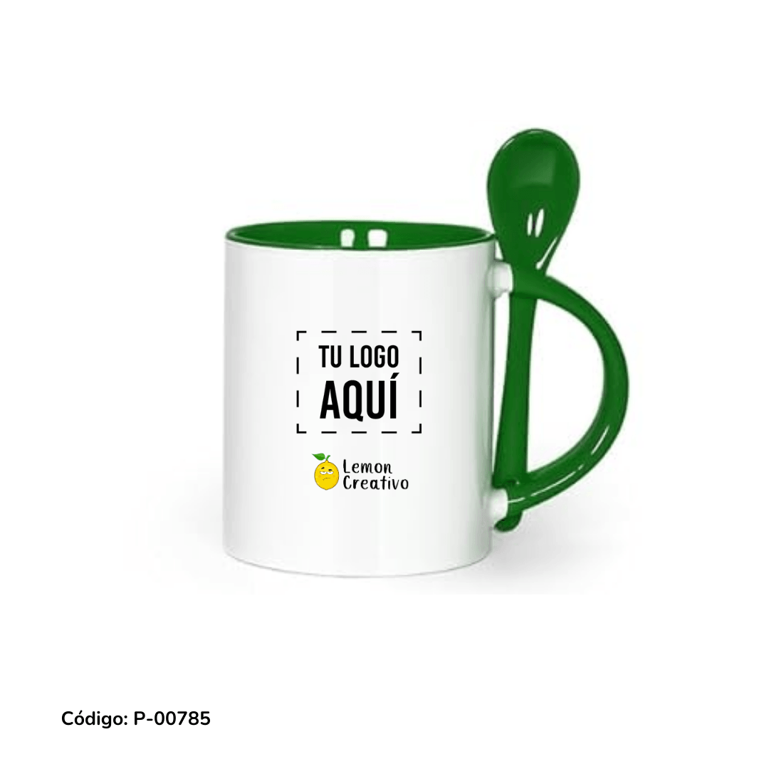 Tazas con Cuchara - Lemon Creativo