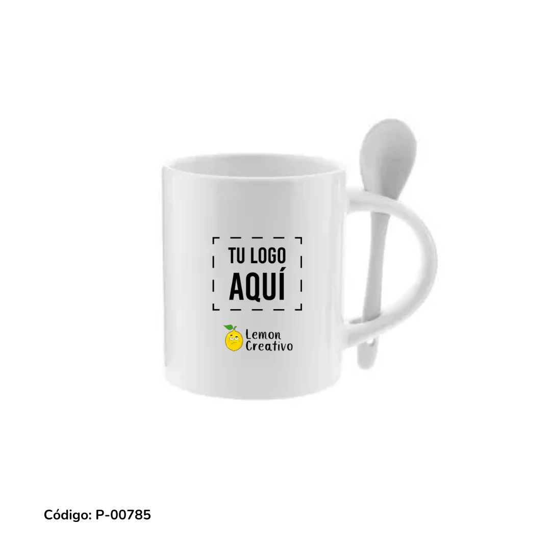 Tazas con Cuchara - Lemon Creativo
