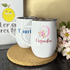 Vaso Vinero con asa - 12 oz - Lemon Creativo