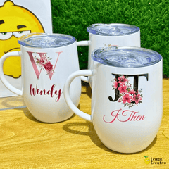 Vaso Vinero con asa - 12 oz - Lemon Creativo