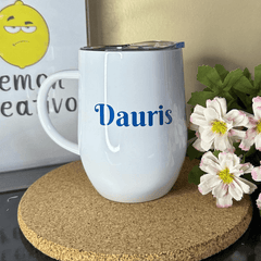 Vaso Vinero con asa - 12 oz - Lemon Creativo