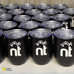 Vaso Vinero Multicolor con logo - 12 oz - Lemon Creativo