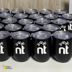 Vaso Vinero Multicolor con logo - 12 oz - Lemon Creativo