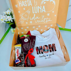 Set de Regalo: T-Shirt + Rosa Día de las Madres - Lemon Creativo
