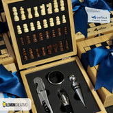Wine Accessories Gift Set con Ajedrez – Distinción Corporativa en un Solo Detalle