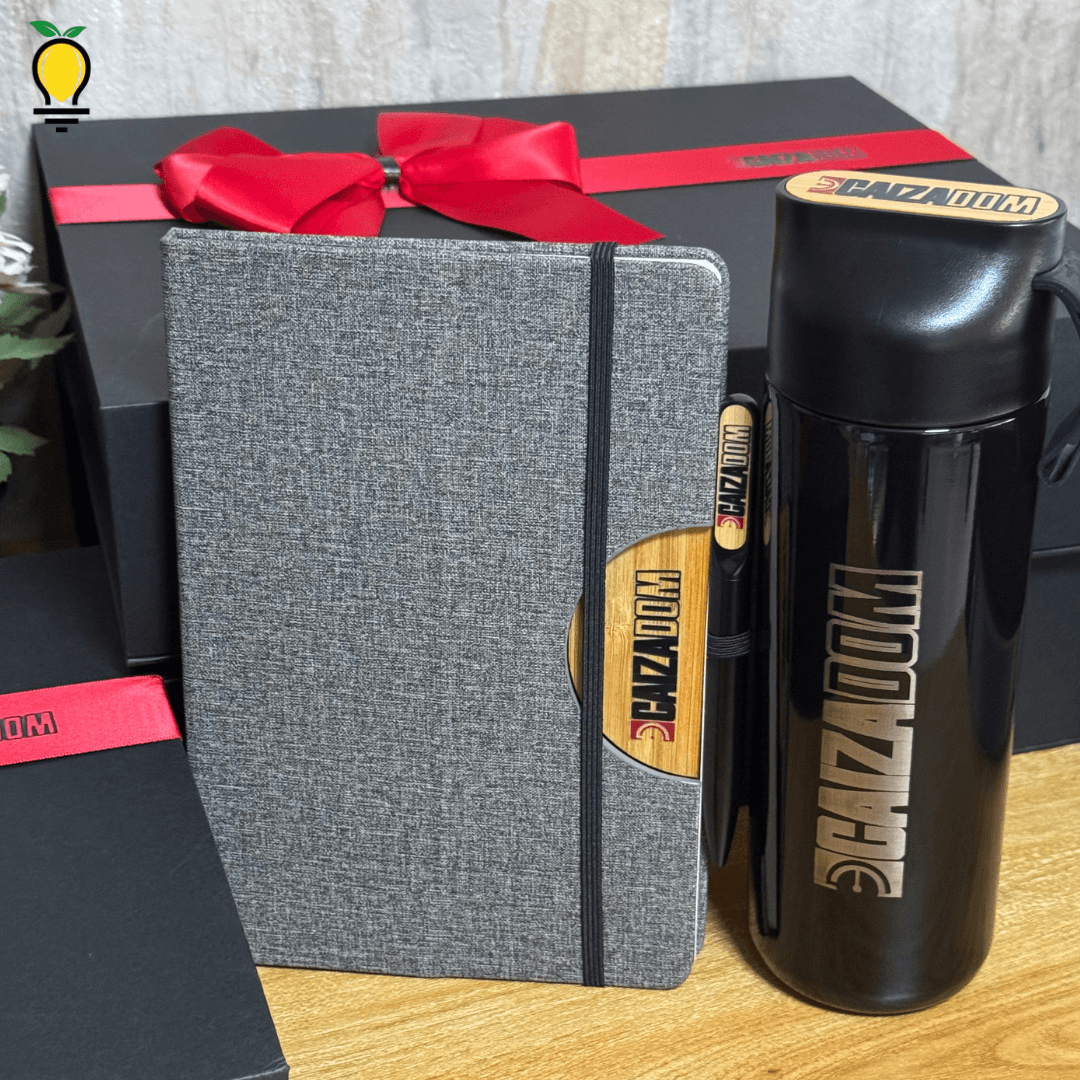 Box Gift | Libreta con holder, Lapicero y Termo - Lemon Creativo