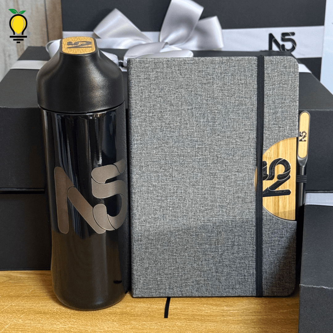 Box Gift | Libreta con holder, Lapicero y Termo - Lemon Creativo