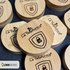 Joyero con Espejo de Bambú – Elegancia Natural con el Toque de tu Marca