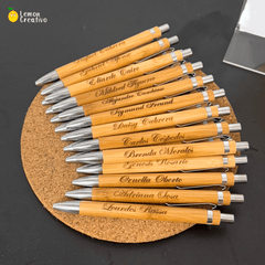 Lapicero de Bambú Eco-Friendly Personalizado - Lemon Creativo