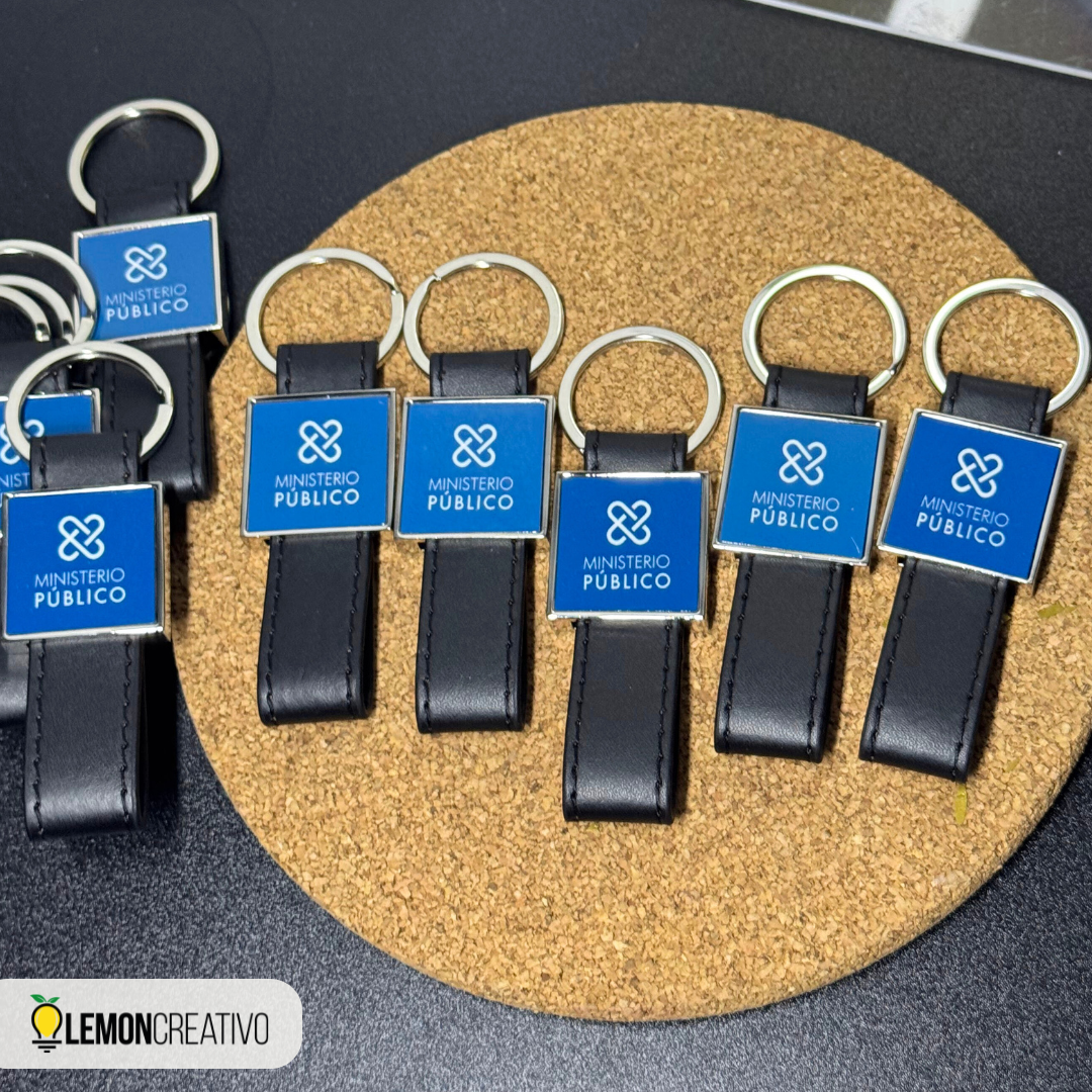 Llavero de Piel Sintética PU Personalizado - Lemon Creativo